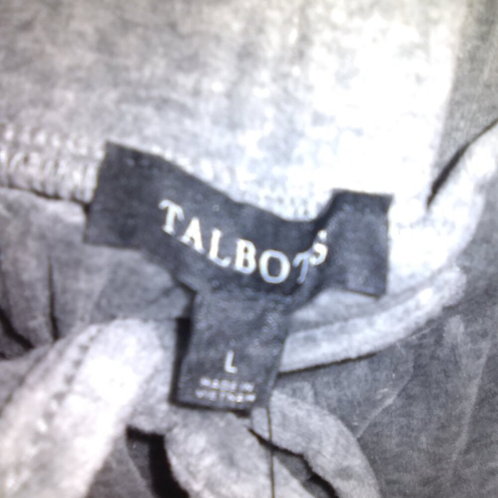 Talbots Loungewear Pull-On/Drawstring Velour Pants - Picture 5 of 6